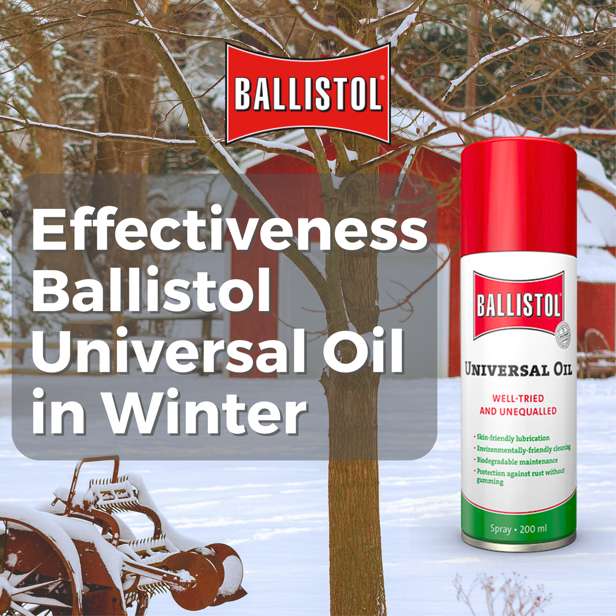 Ballistol UK > Article: Ballistol Universal Oil for Winter Use: A