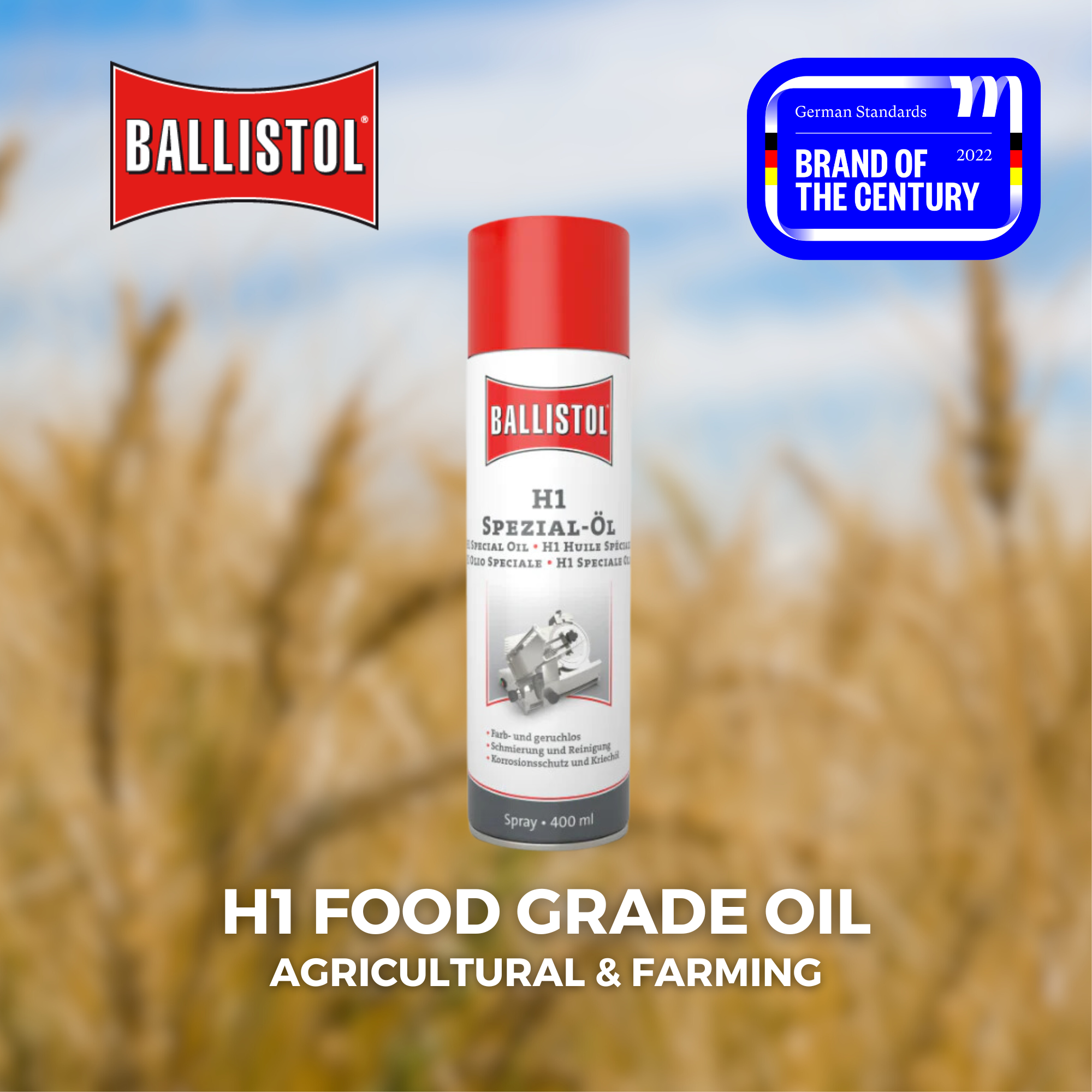 Using Ballistol H1 Food Oil in Agriculture and Farming