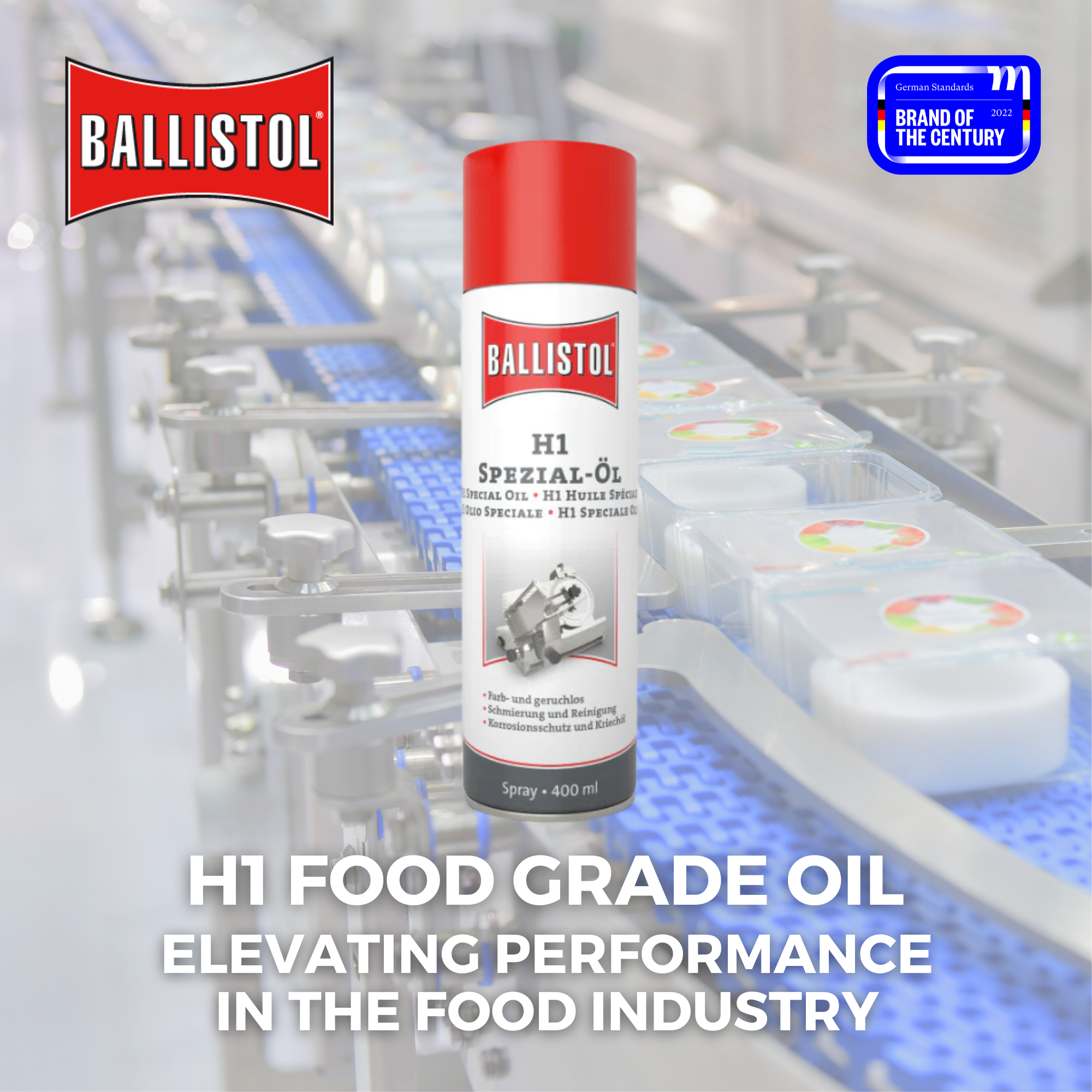 Ballistol H1 Food Grade Oil: Elevating Performance in the Food Industry