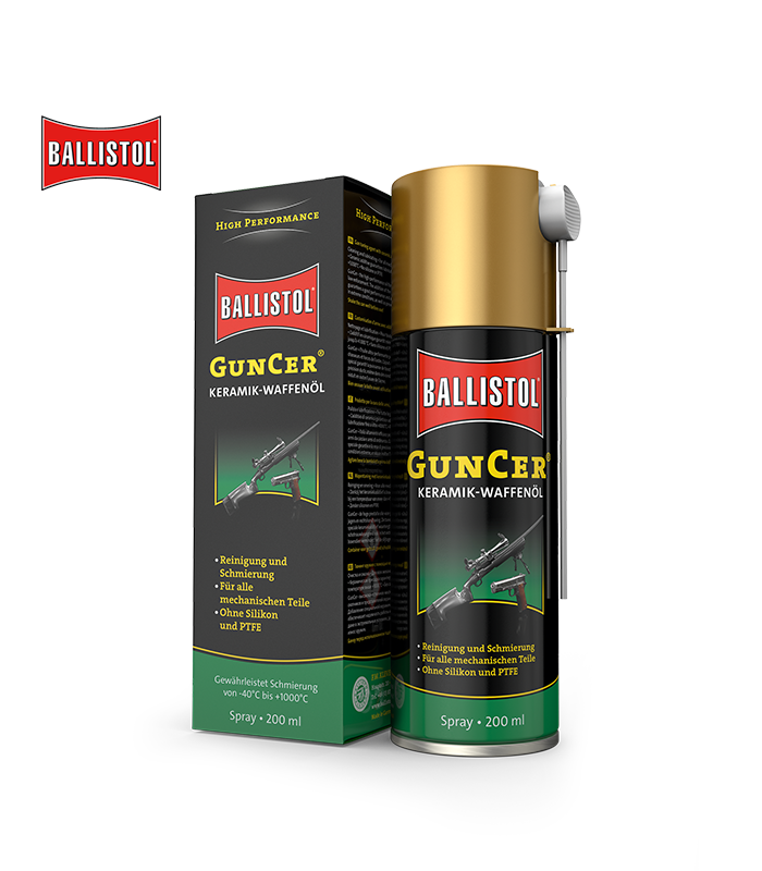 Ballistol GunCer lubricant for UK precision parts and corrosion resistance